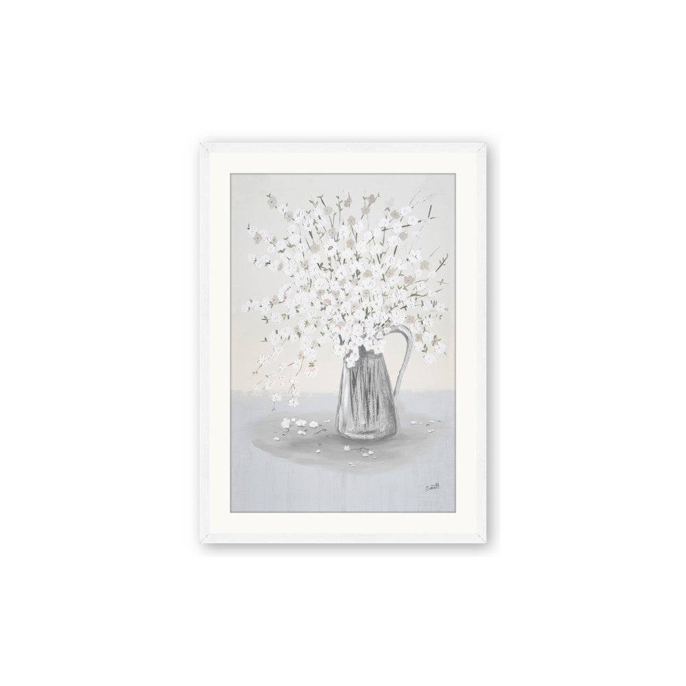 White Pretty Flower Neutral