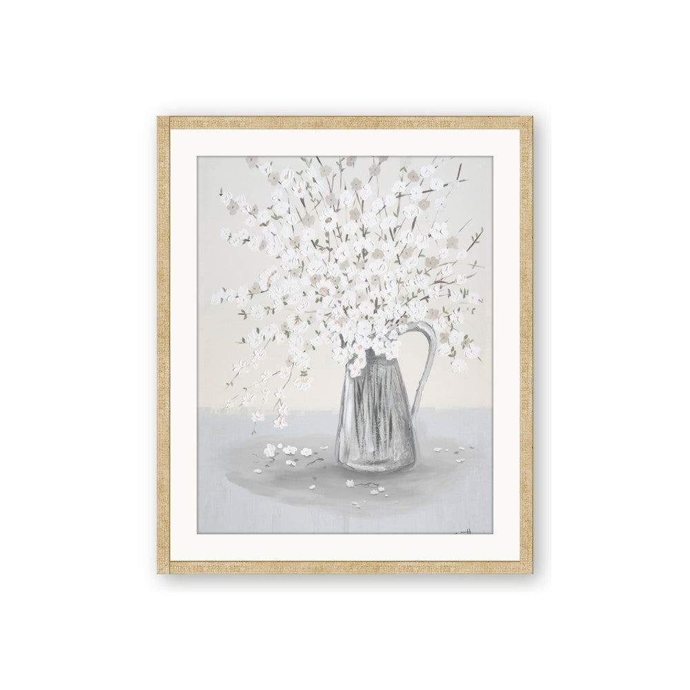 White Pretty Flower Neutral