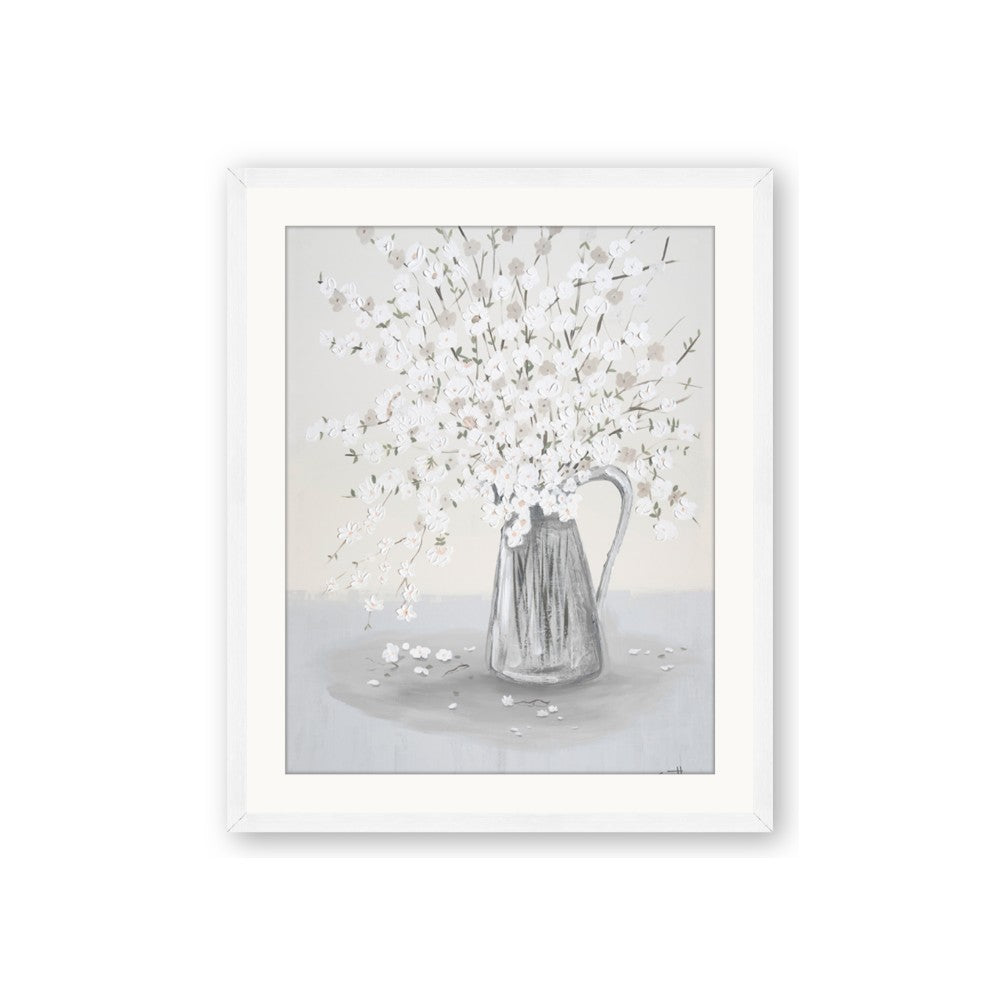 White Pretty Flower Neutral