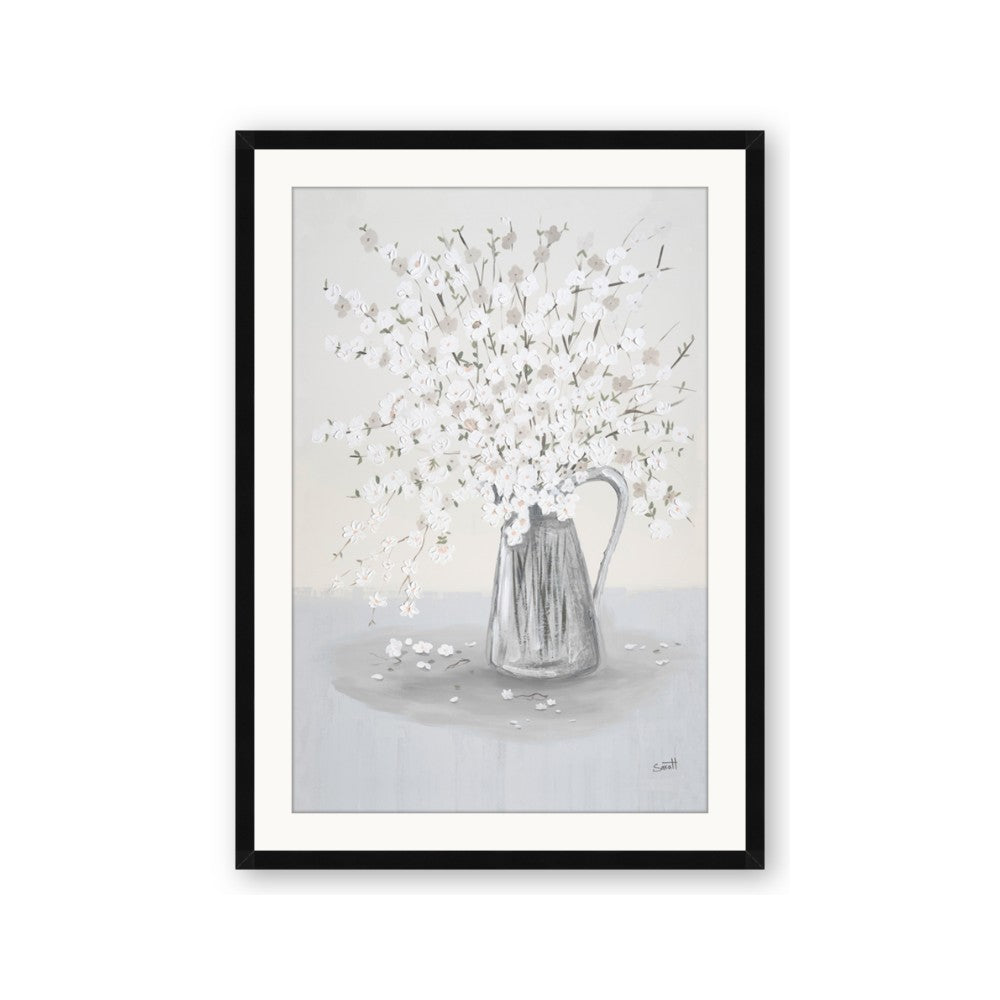 White Pretty Flower Neutral