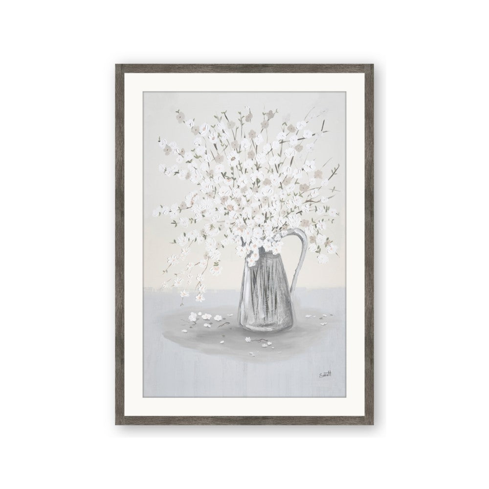 White Pretty Flower Neutral