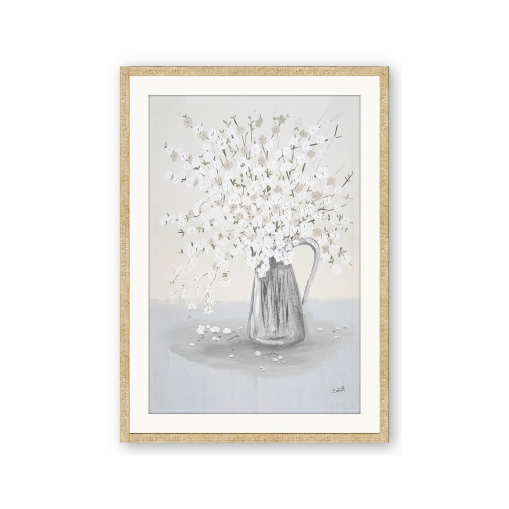 White Pretty Flower Neutral