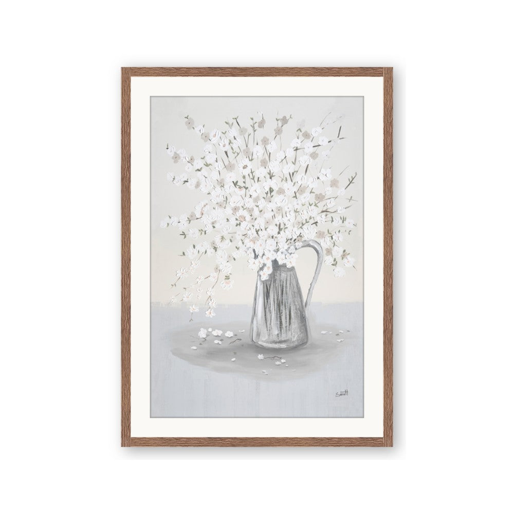 White Pretty Flower Neutral