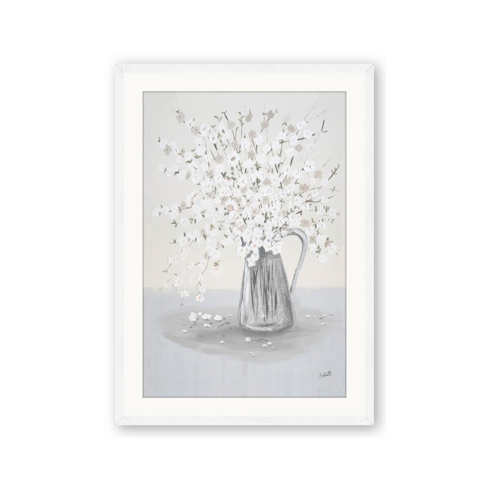 White Pretty Flower Neutral