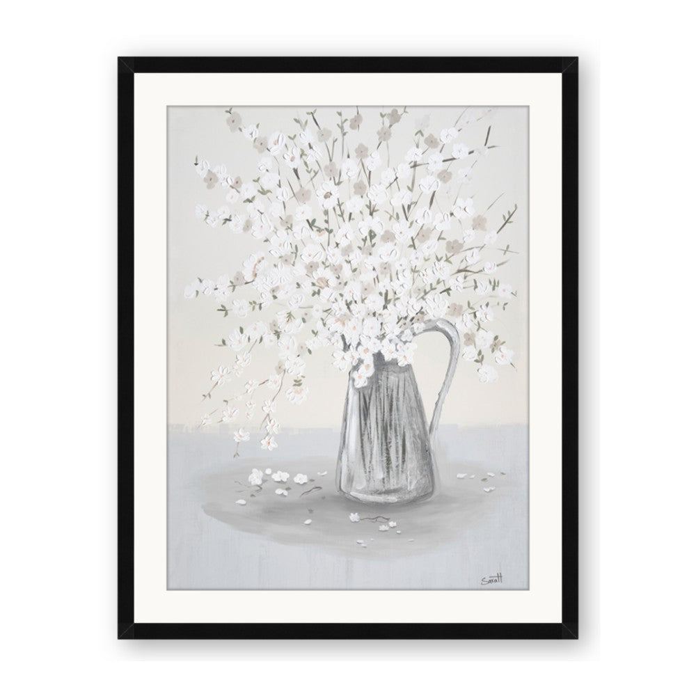 White Pretty Flower Neutral