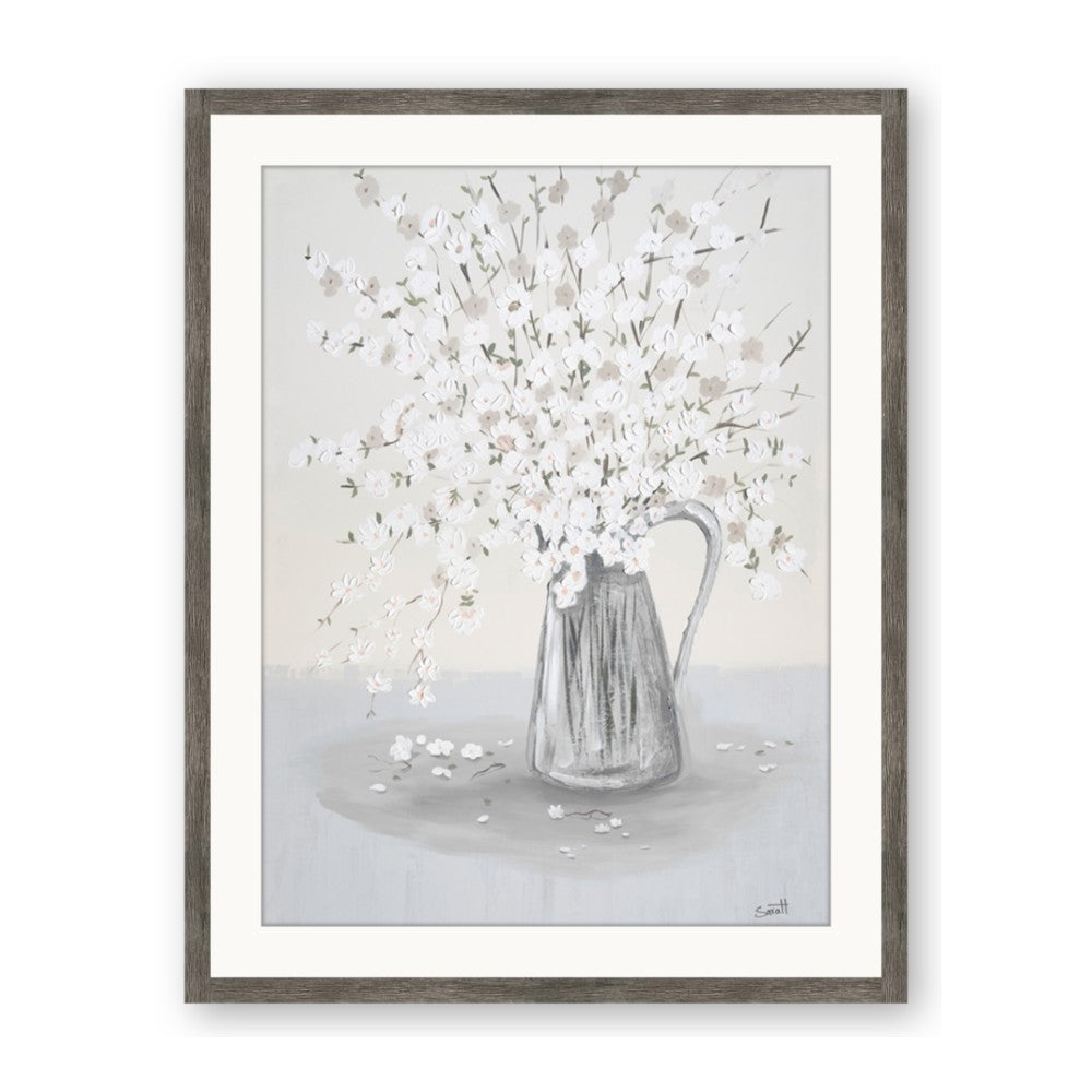 White Pretty Flower Neutral