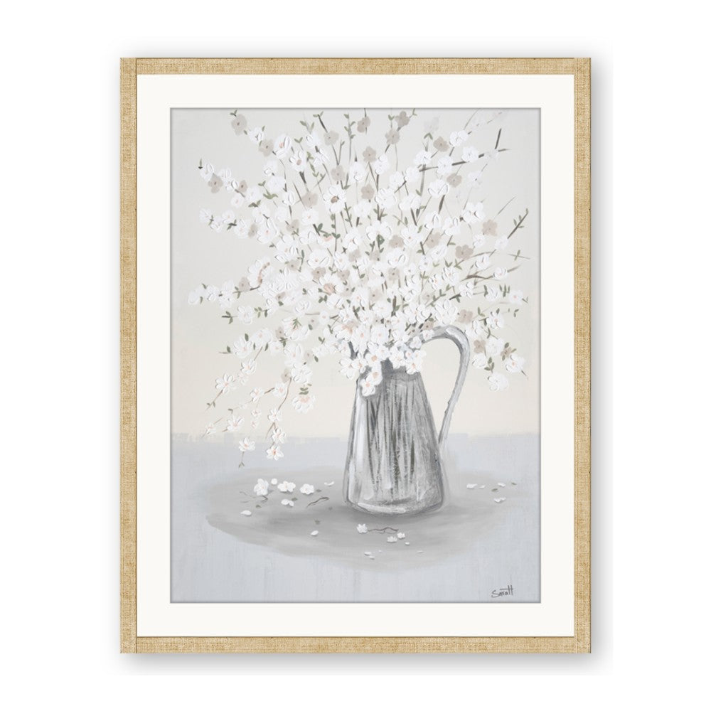 White Pretty Flower Neutral