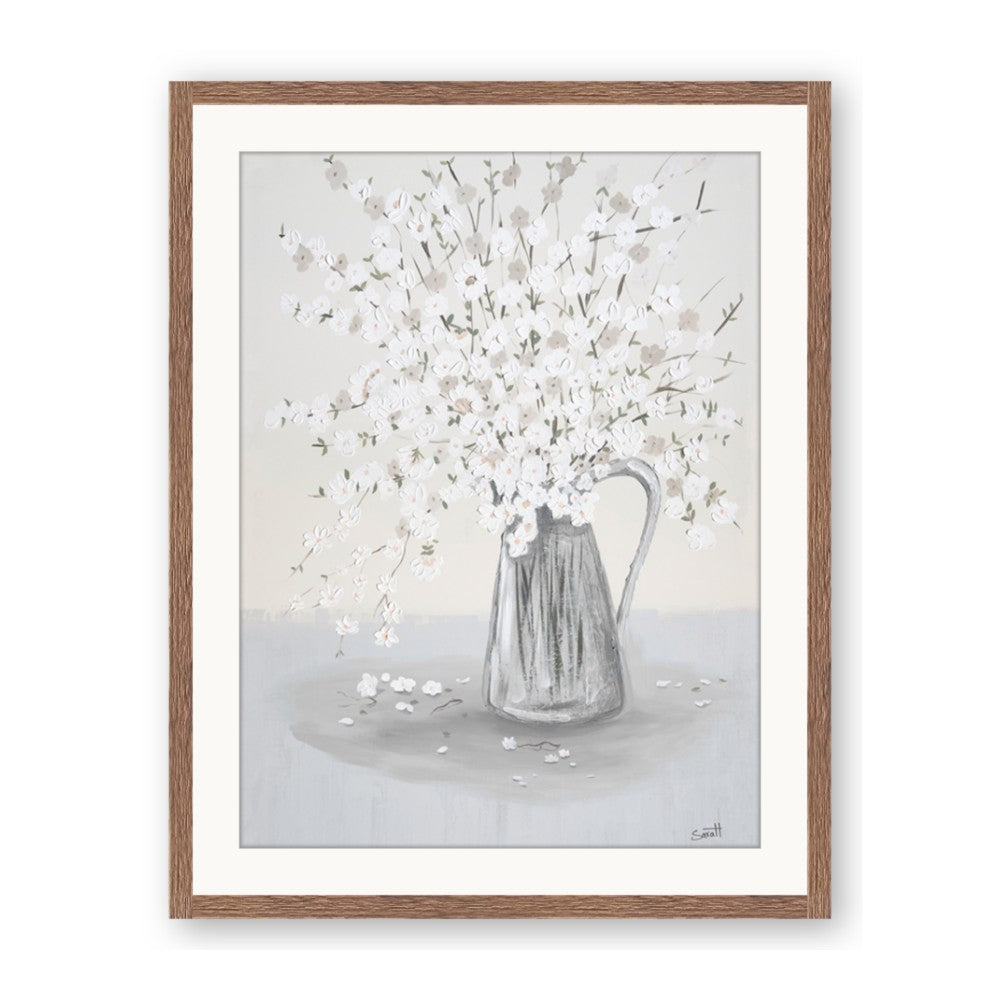 White Pretty Flower Neutral