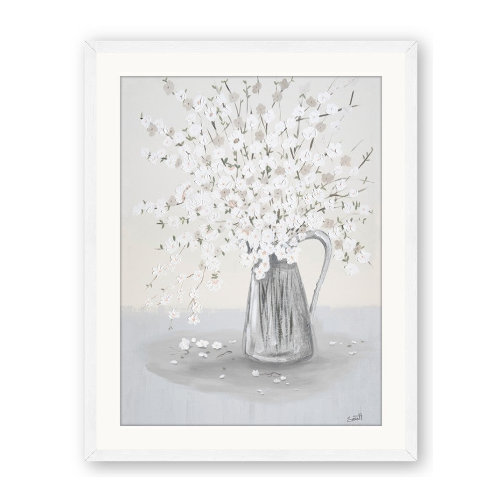 White Pretty Flower Neutral