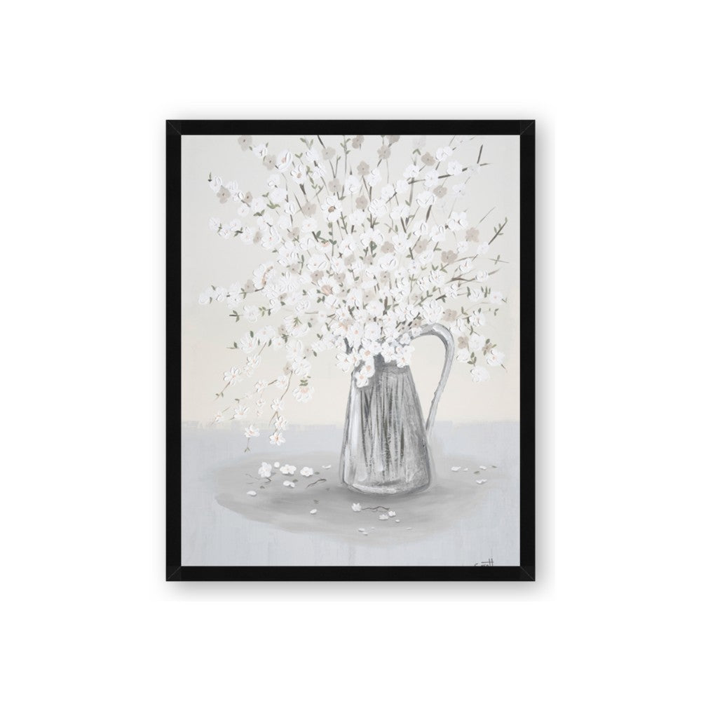 White Pretty Flower Neutral