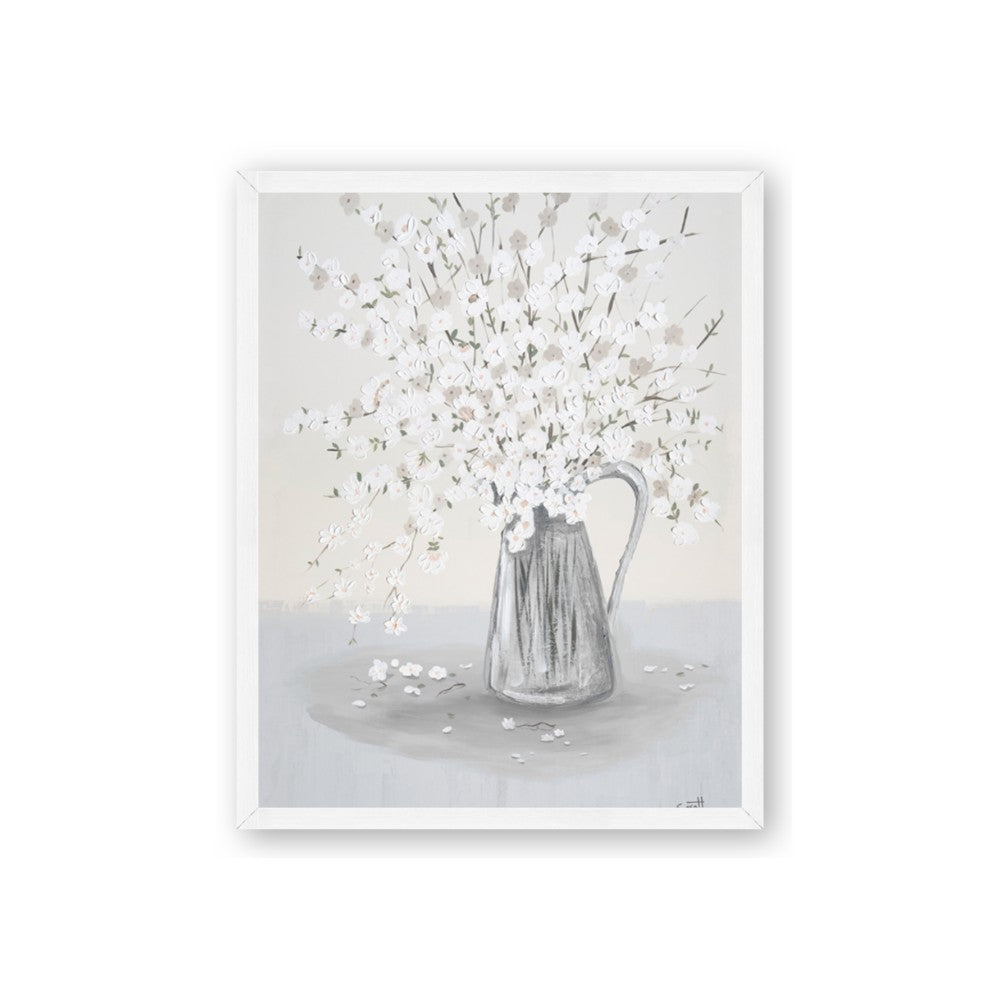 White Pretty Flower Neutral