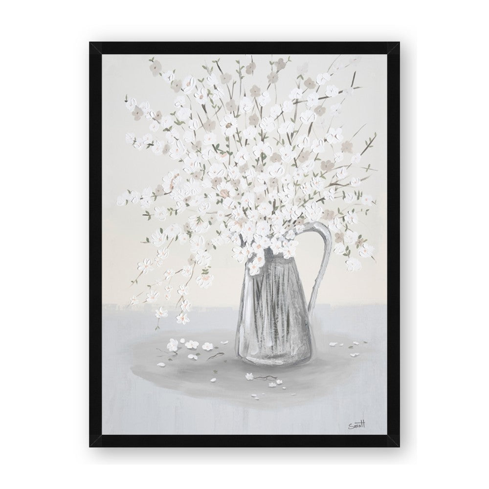 White Pretty Flower Neutral