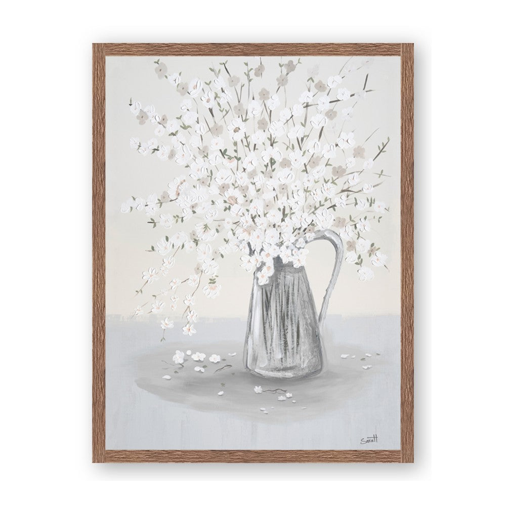 White Pretty Flower Neutral