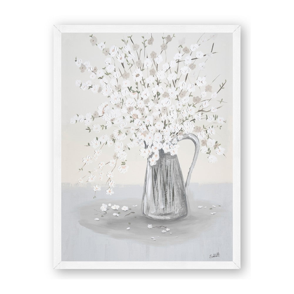 White Pretty Flower Neutral