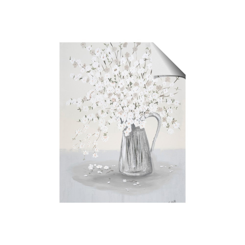 White Pretty Flower Neutral