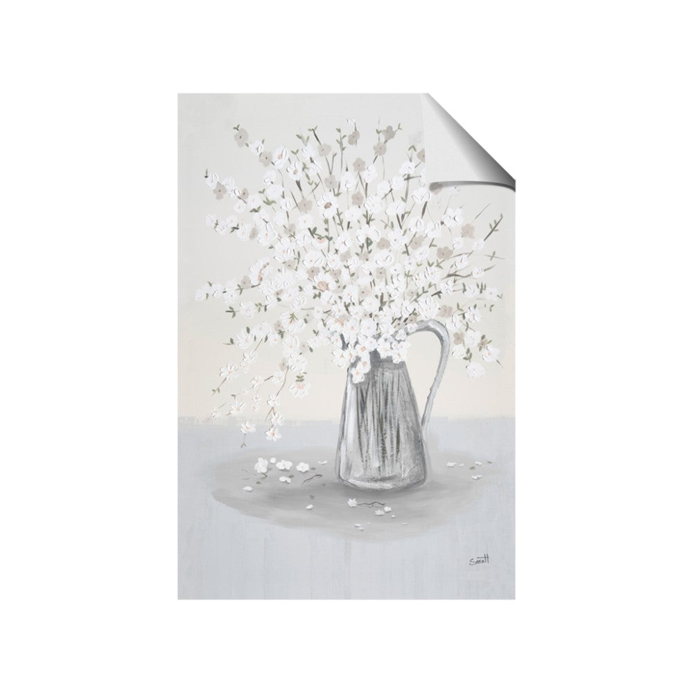 White Pretty Flower Neutral