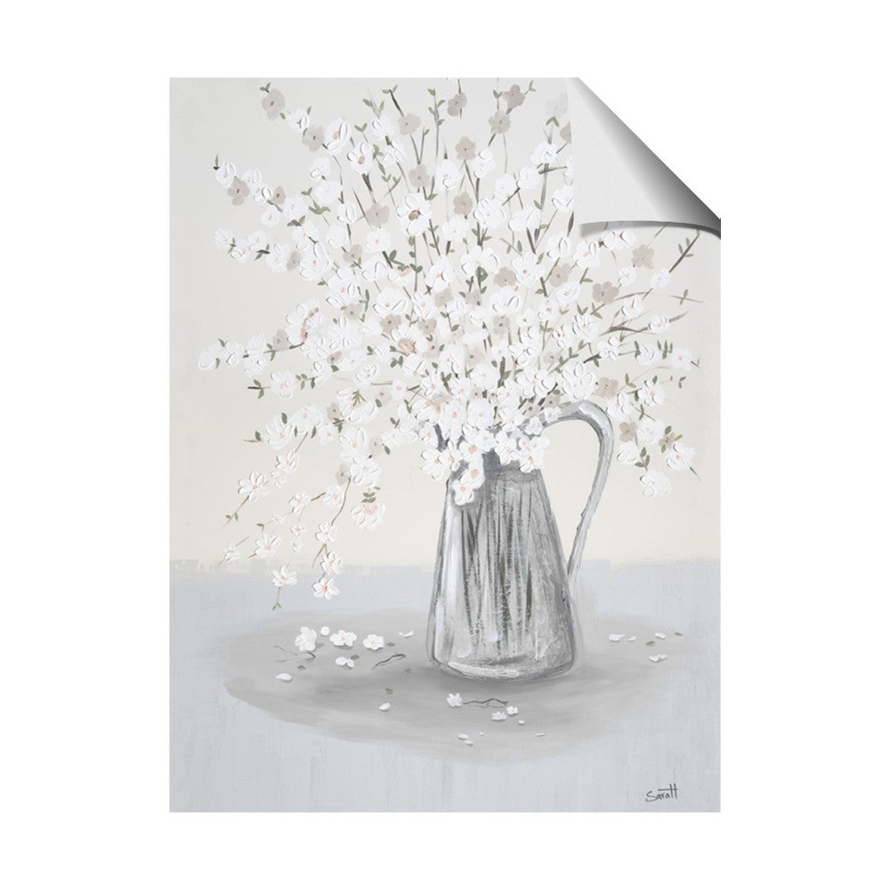 White Pretty Flower Neutral