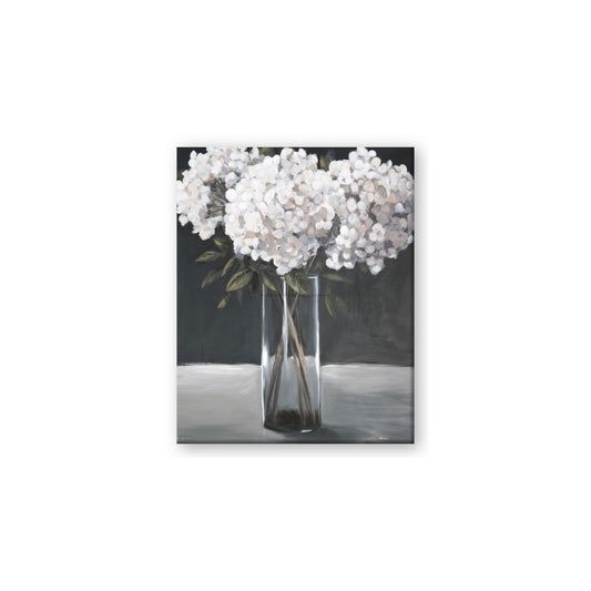 White Hydrangea jar