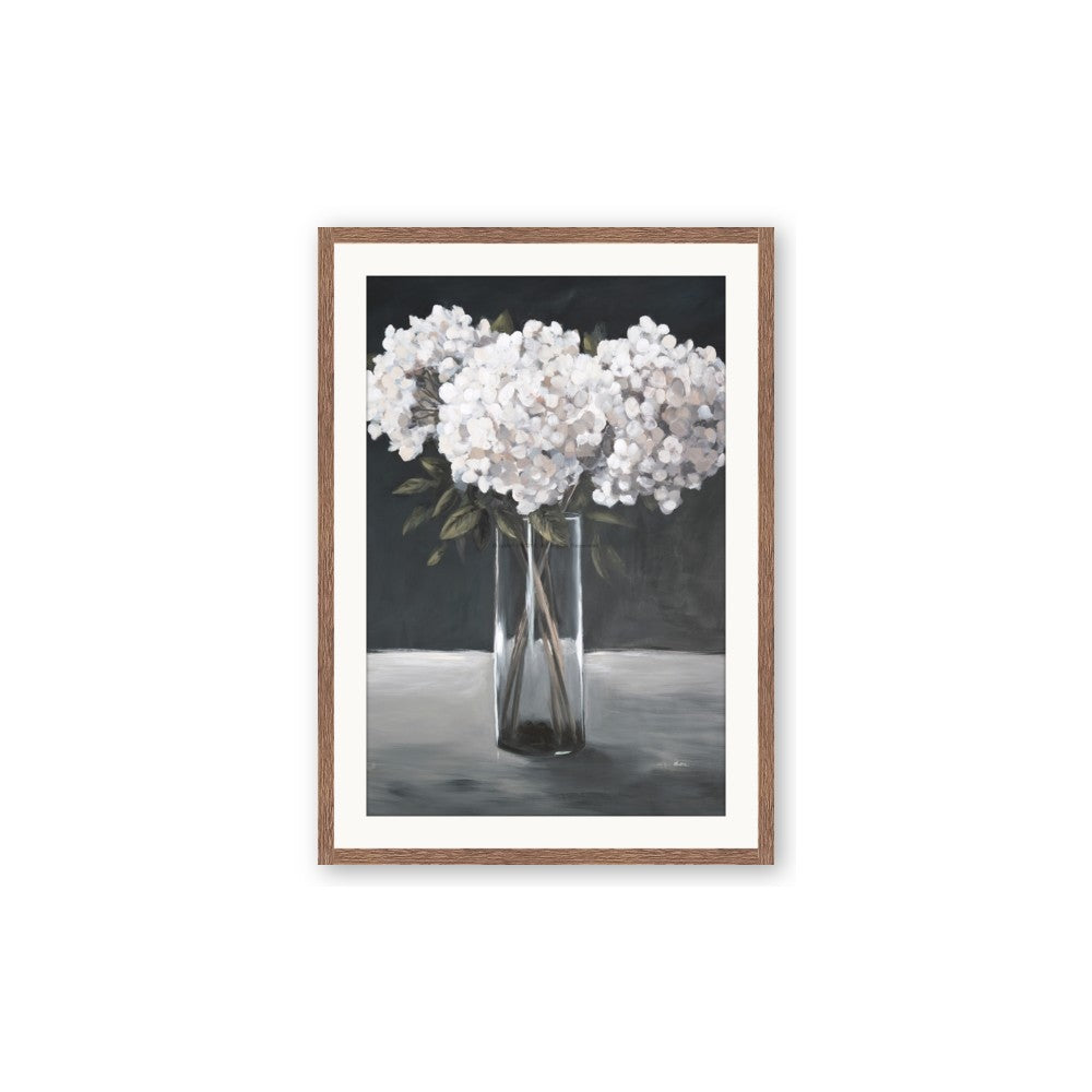 White Hydrangea jar