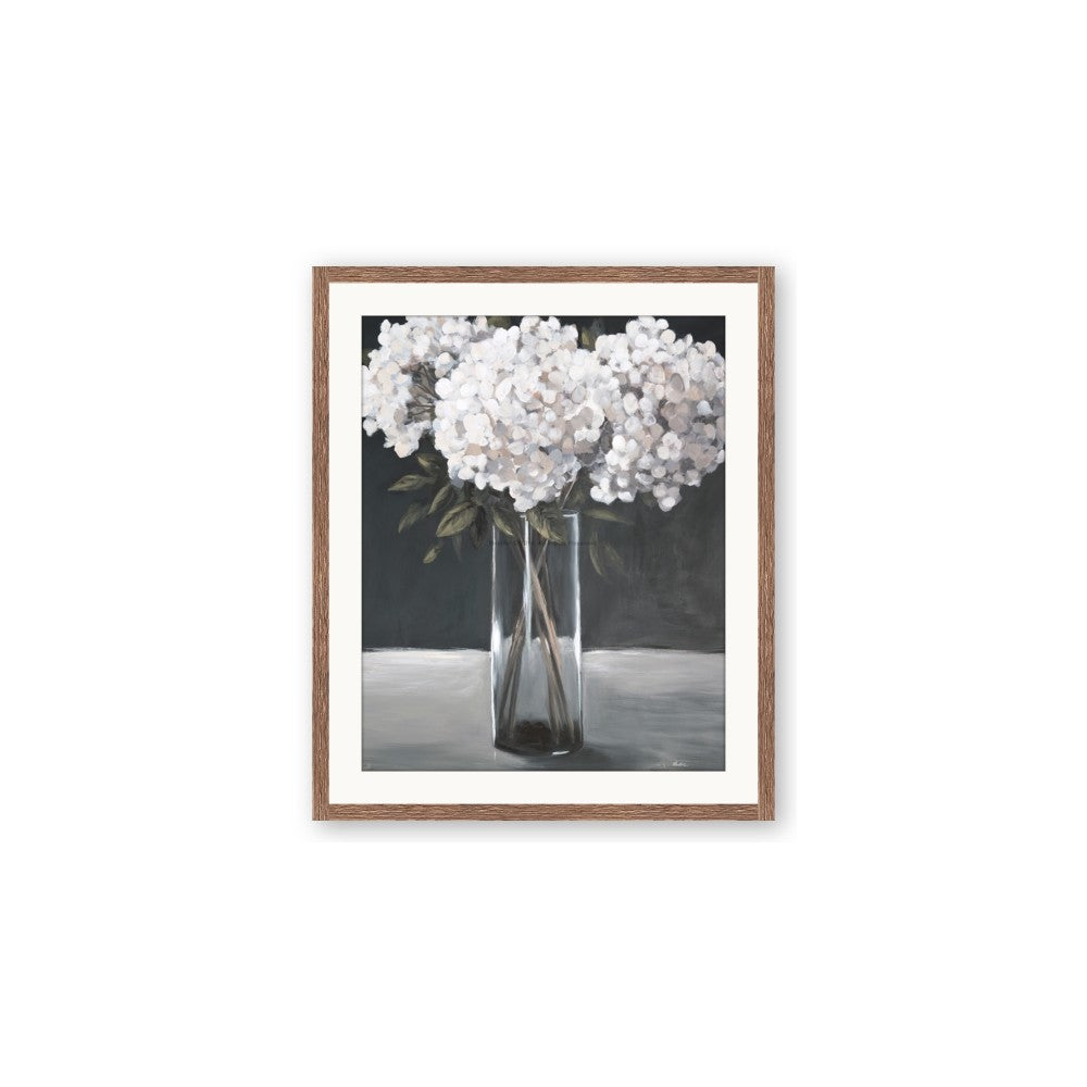 White Hydrangea jar