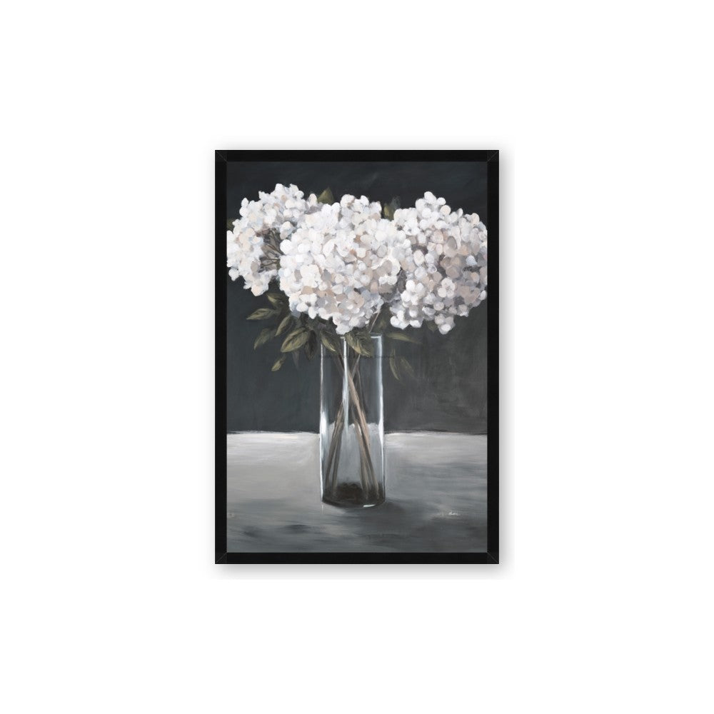 White Hydrangea jar