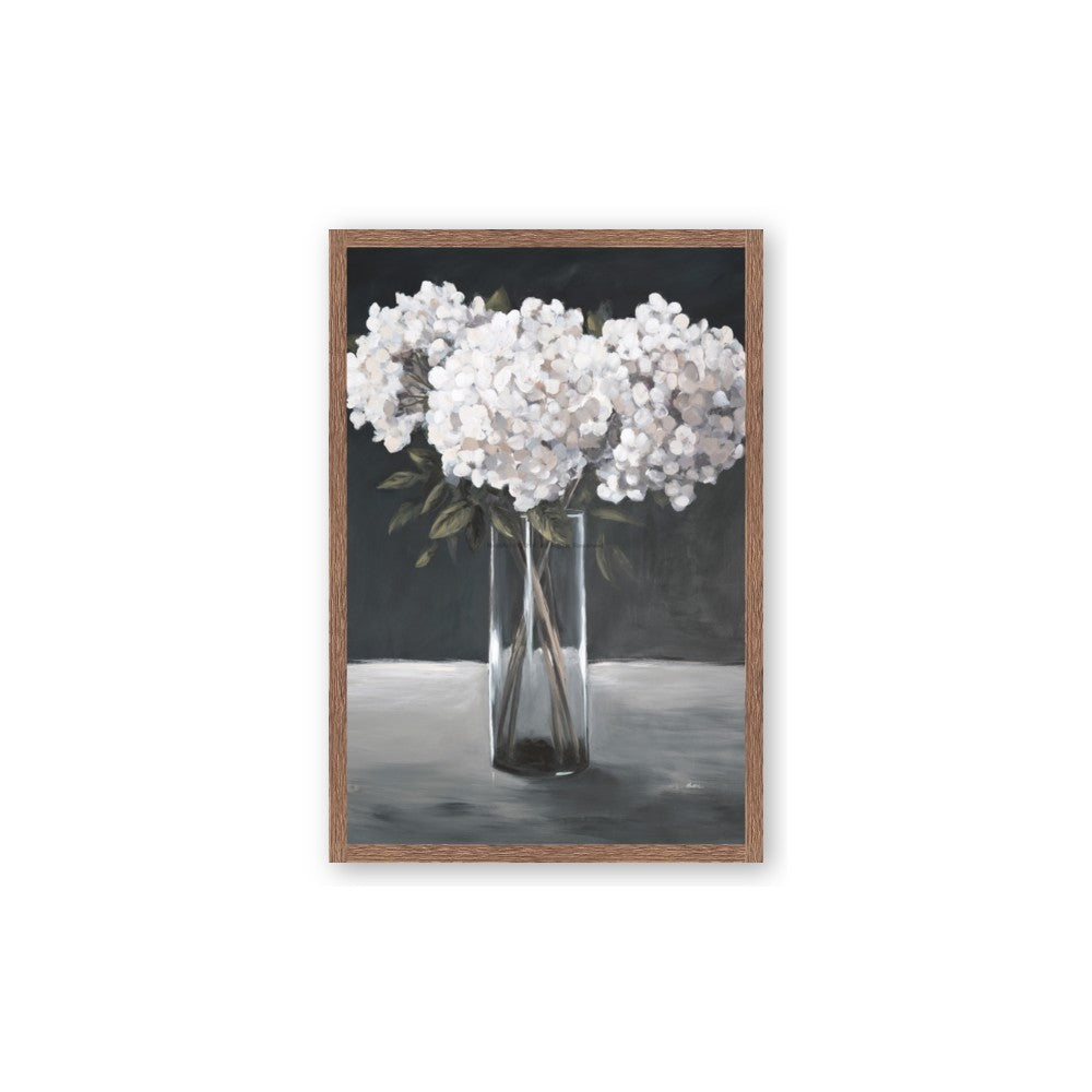 White Hydrangea jar
