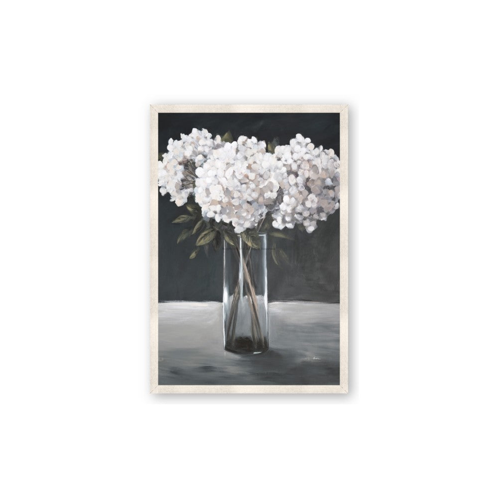 White Hydrangea jar