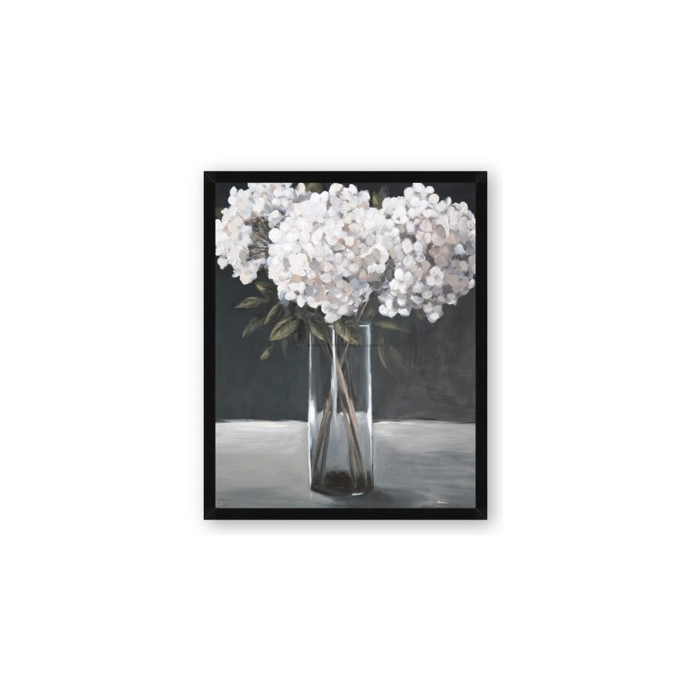 White Hydrangea jar