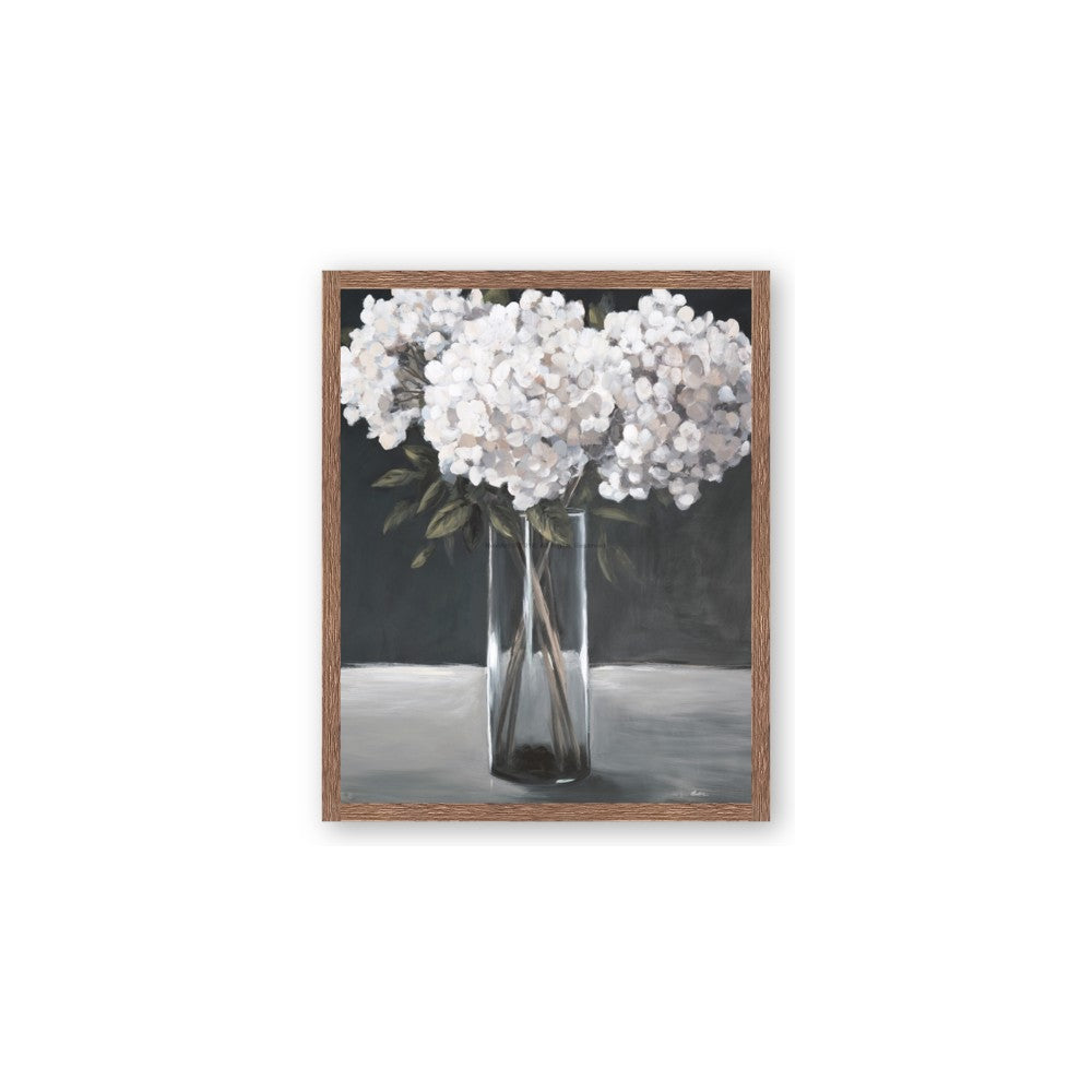 White Hydrangea jar