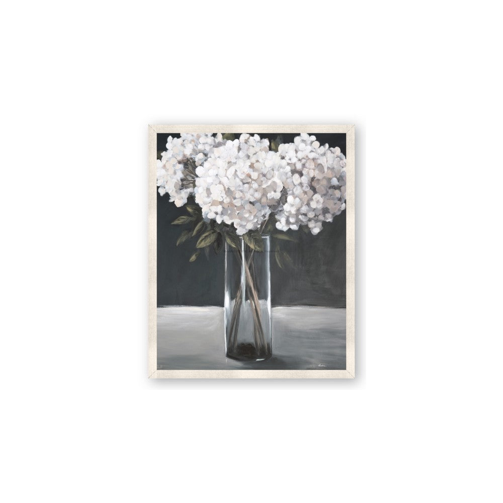 White Hydrangea jar