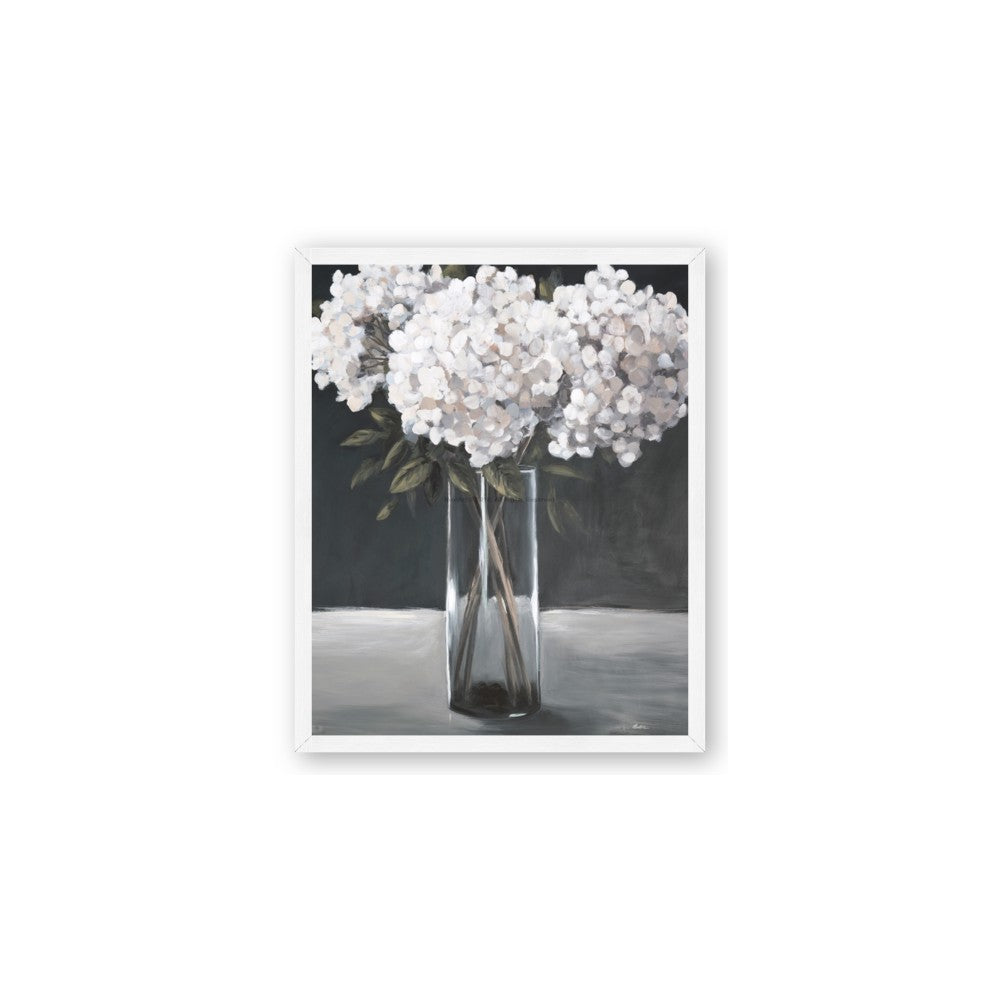 White Hydrangea jar