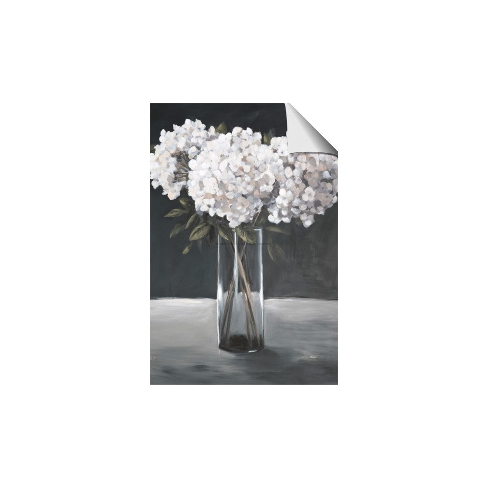 White Hydrangea jar