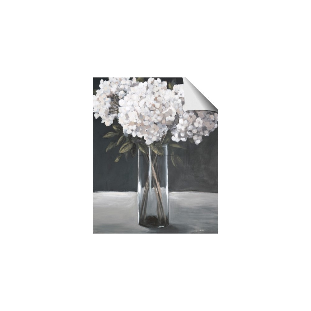 White Hydrangea jar