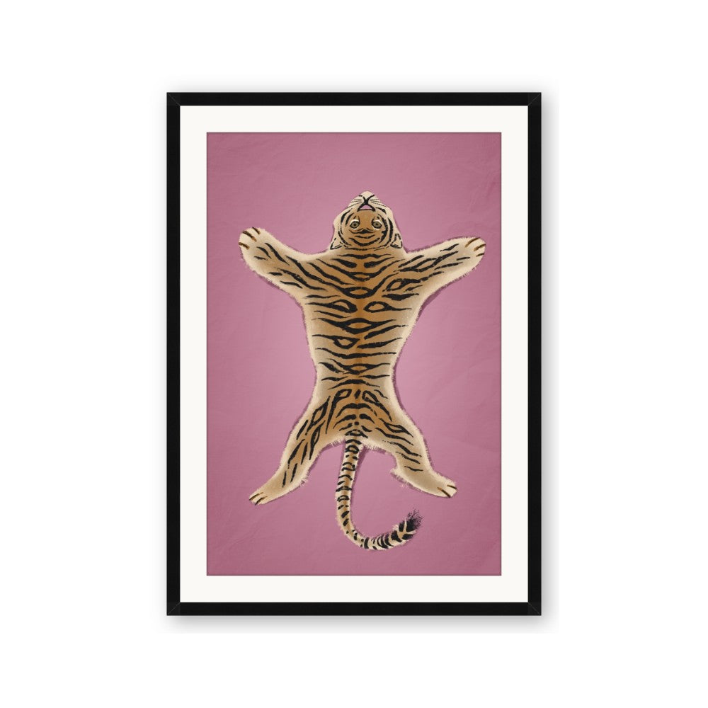 Tiger on Pink