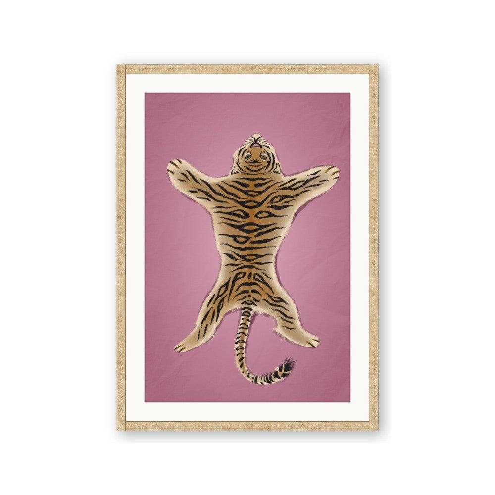 Tiger on Pink