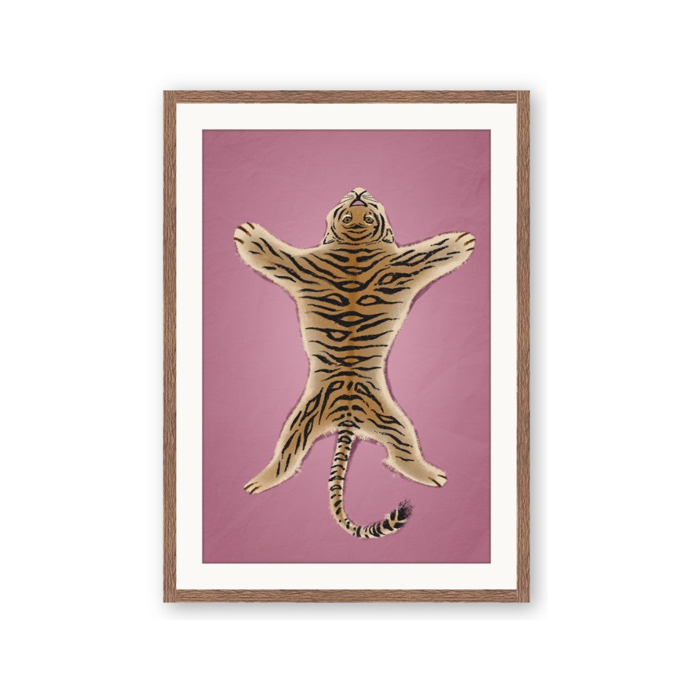 Tiger on Pink