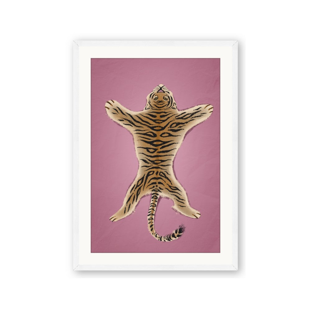 Tiger on Pink