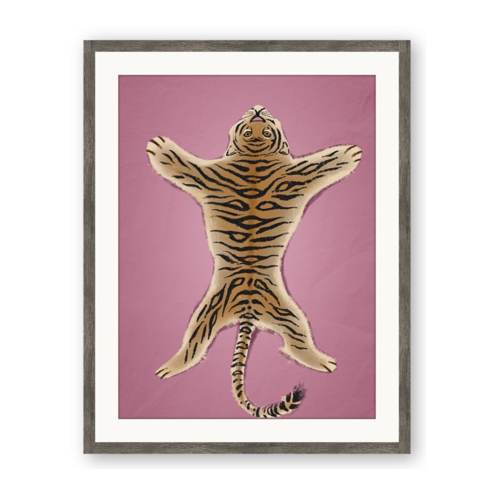 Tiger on Pink