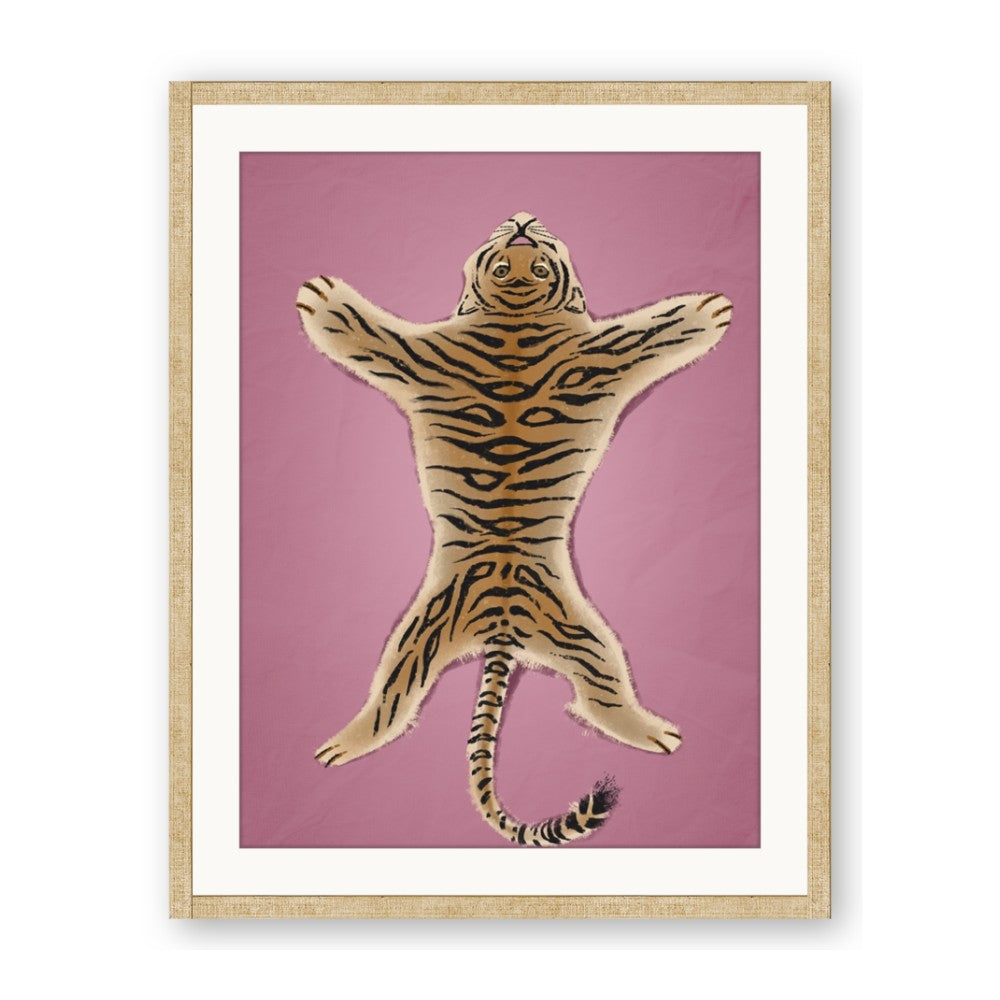 Tiger on Pink