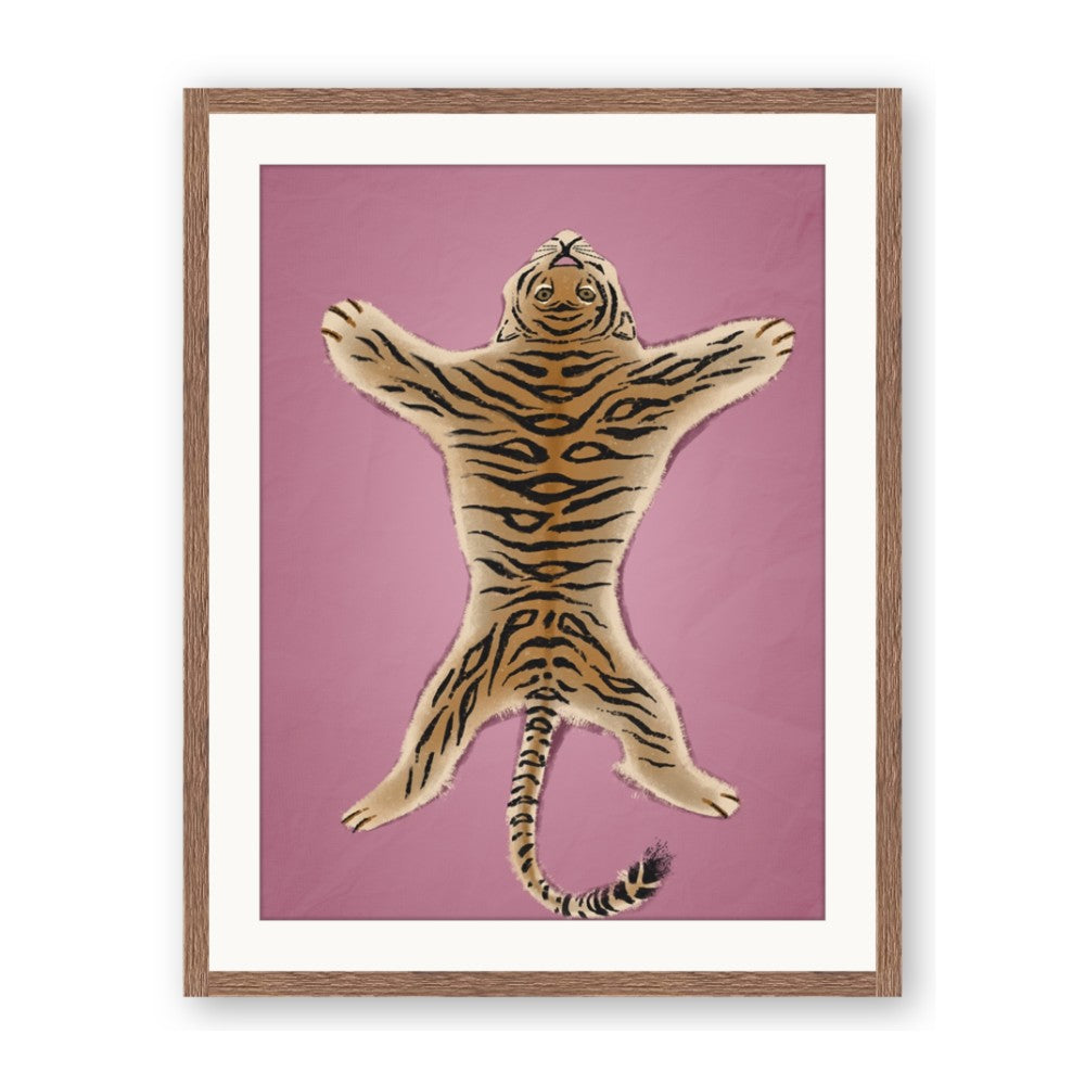 Tiger on Pink