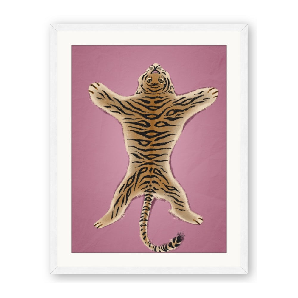 Tiger on Pink