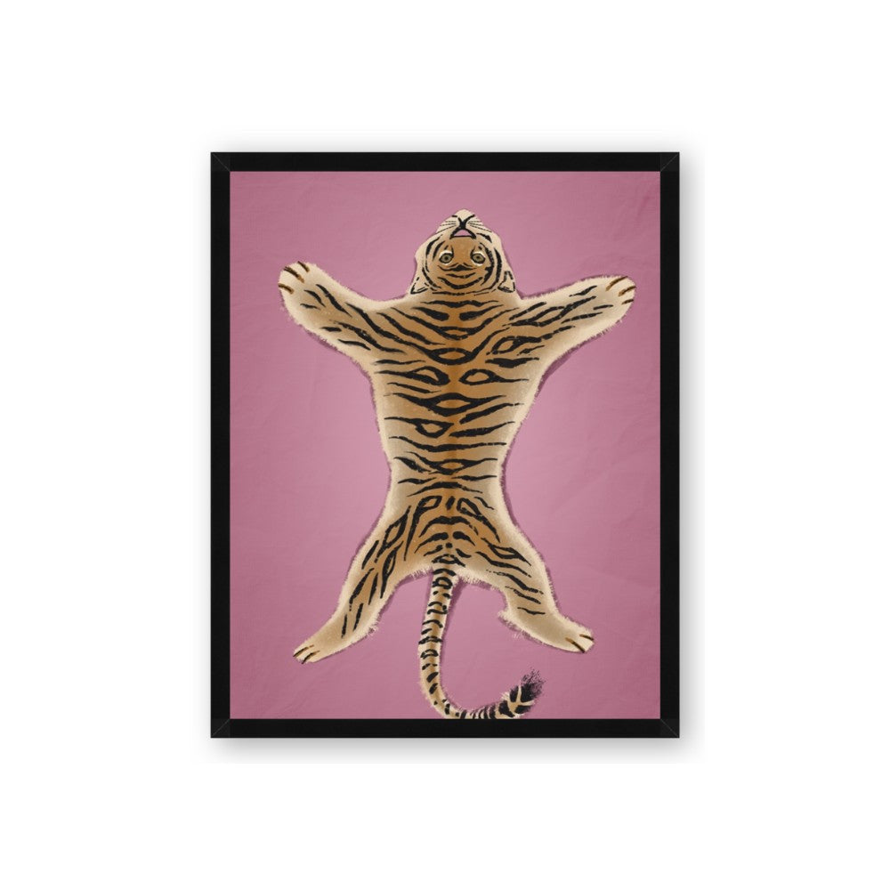 Tiger on Pink