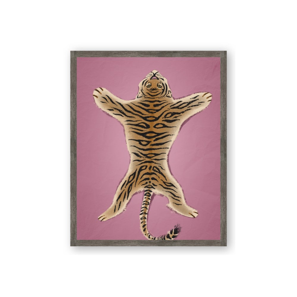 Tiger on Pink