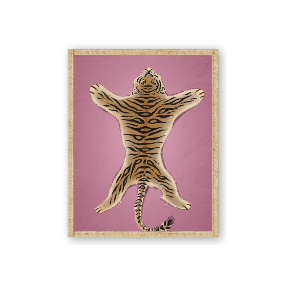 Tiger on Pink