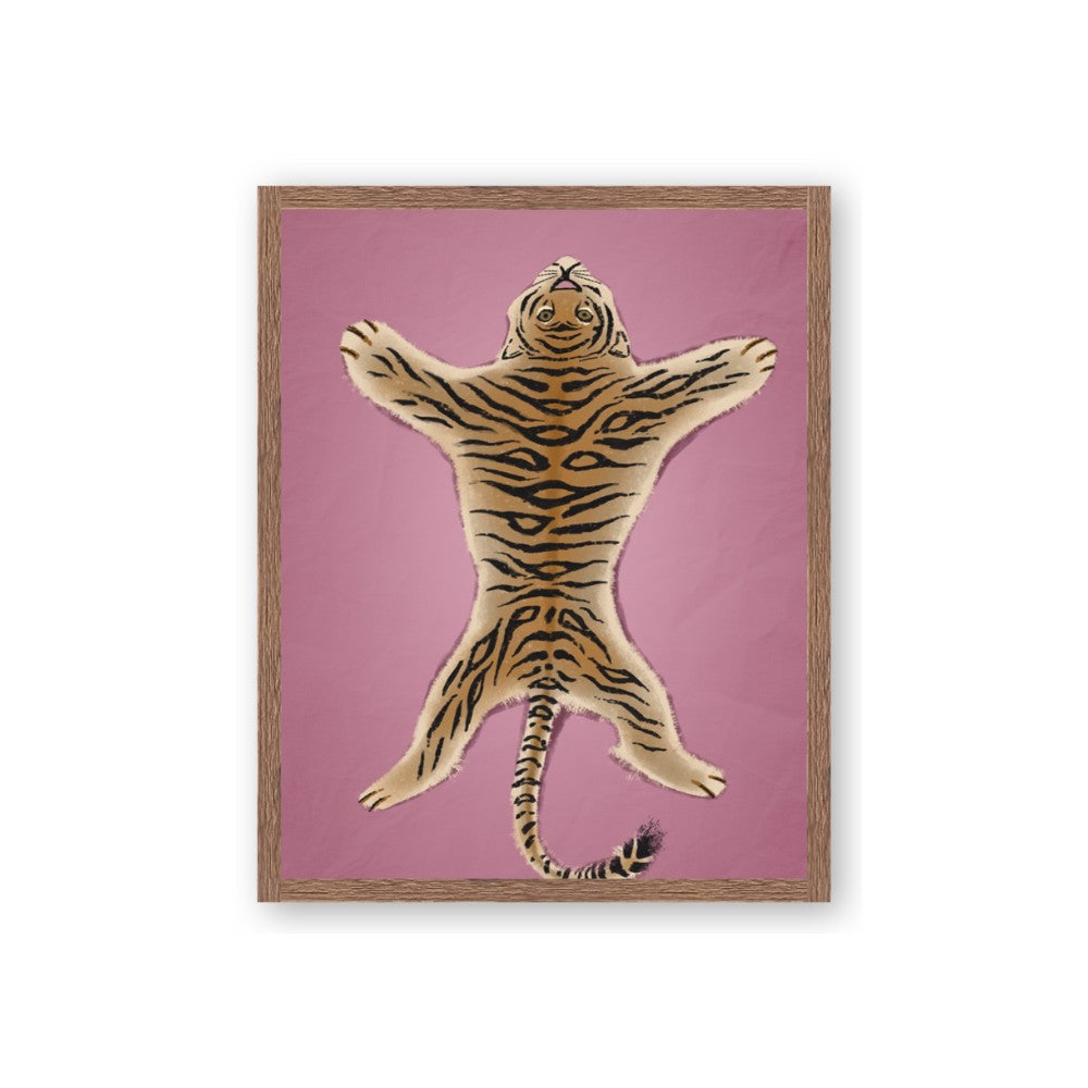 Tiger on Pink