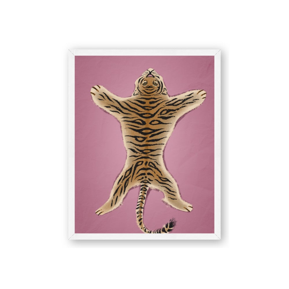 Tiger on Pink