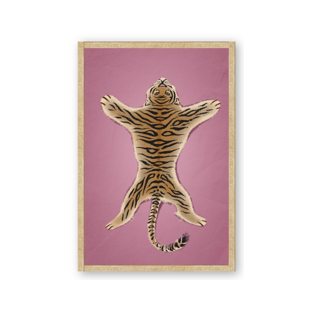 Tiger on Pink