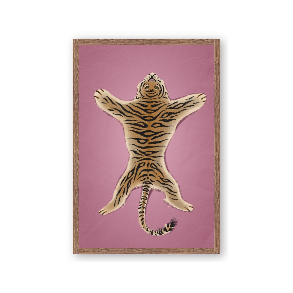 Tiger on Pink
