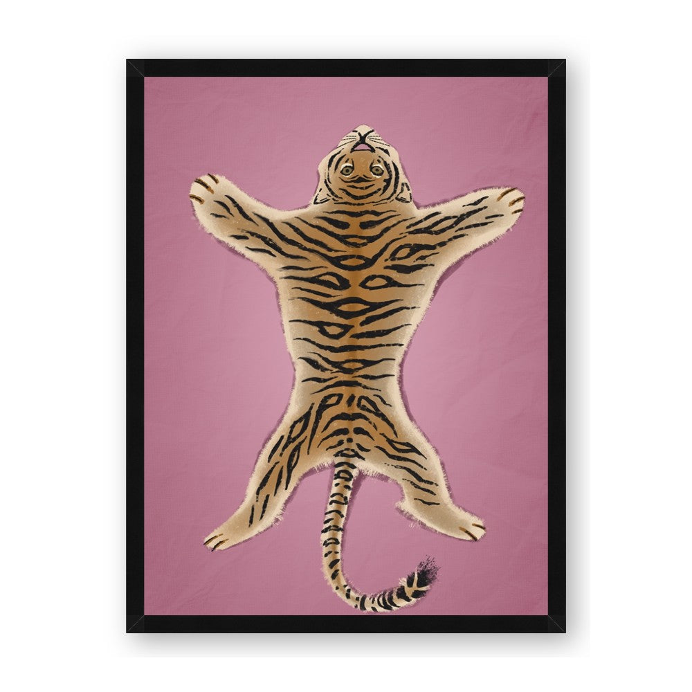 Tiger on Pink