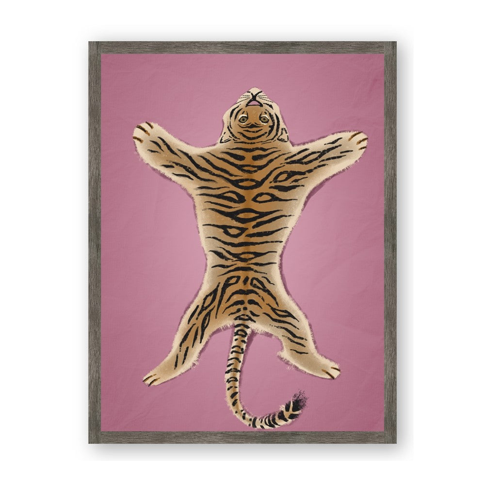 Tiger on Pink